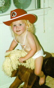 My new cowboy hat from Toys-R-Us - Photo taken 7/21/97