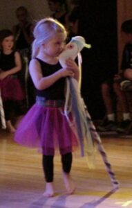 Lauren in her dance recital