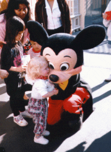Me and Mickey Mouse at Disneyland - May 1997