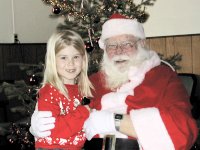 Lauren with Santa Claus 2001